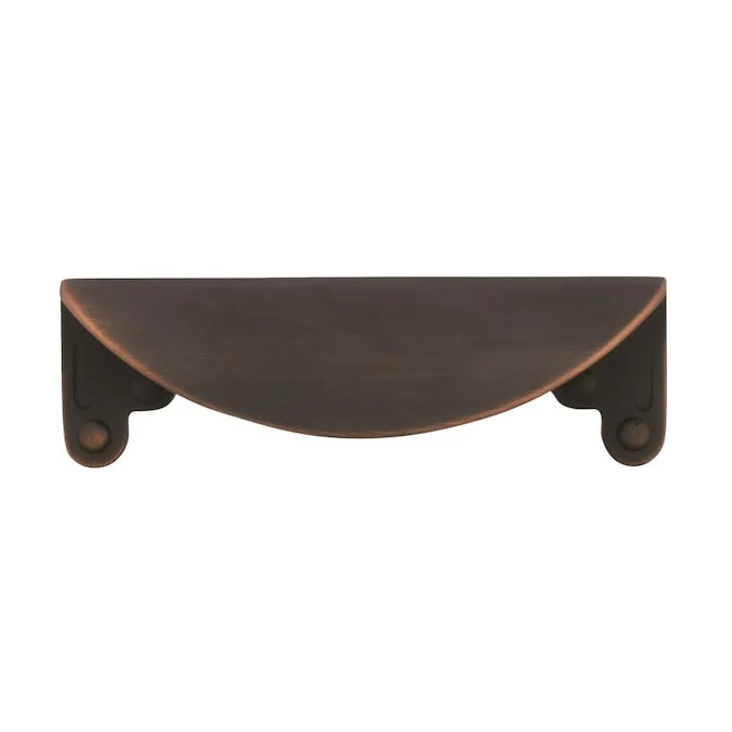 Amerock Inspirations 3-in (76mm) Center to Center Oil Rubbed Bronze Cup Drawer Pull - Image 4