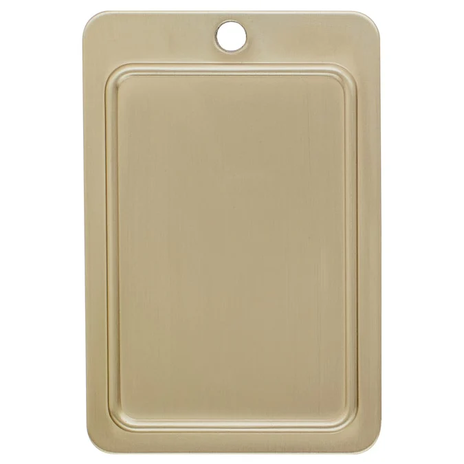 Amerock Kane 3-3/4-in (96mm) Center to Center Golden Champagne Rectangular Cup Drawer Pull - Image 8