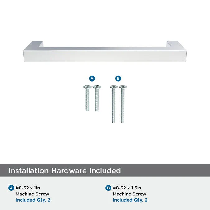 Amerock Monument 5-1/16-in Center to Center Polished Chrome Rectangular Bar Drawer Pulls - Image 5