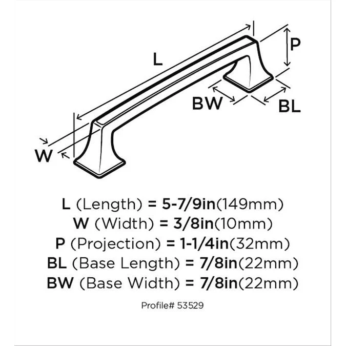 Amerock Mulholland 5-1/16-in Center to Center Oil Rubbed Bronze Arch Handle Drawer Pulls - Image 7
