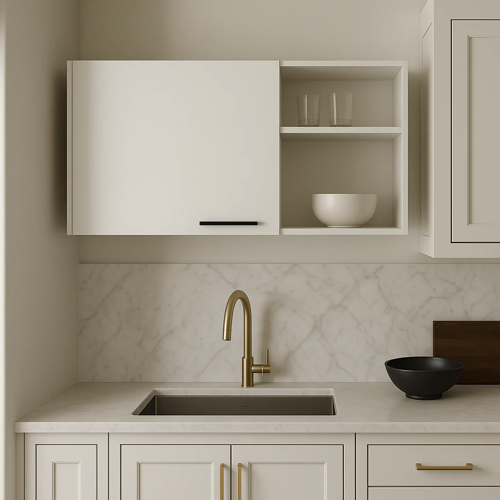 Amucolo White Wood Wall Kitchen Cabinet - Ready to Assemble - Image 2