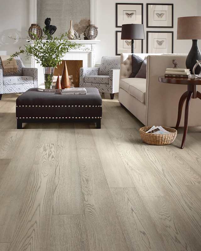 Anderson Tuftex Noble Hall 7" Wire Brushed Engineered White Oak Hardwood Flooring, 1/2" Thick, 7-Ply — 27.59 SF/Carton - Image 5