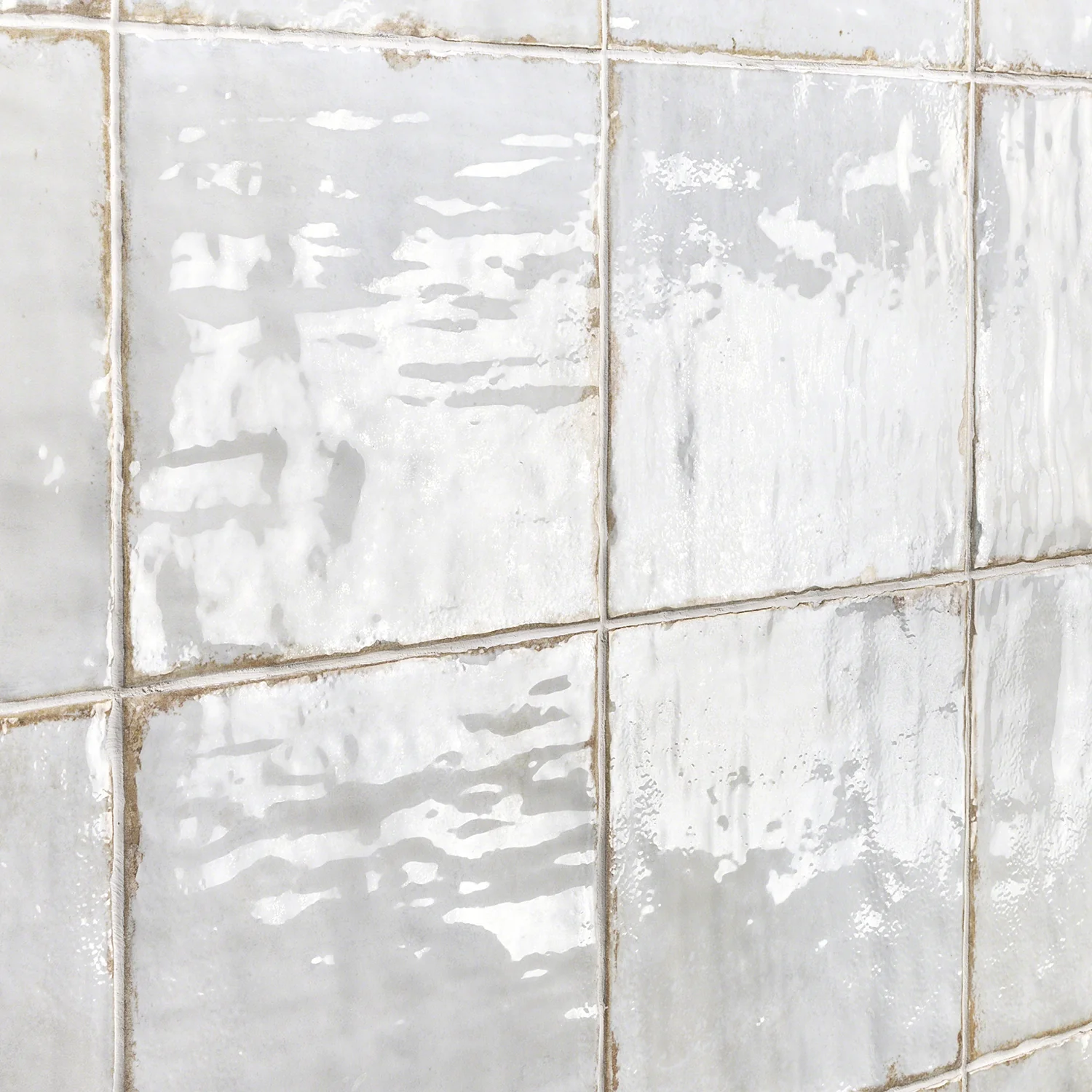 Angela Harris Dunmore Blanco 8x8 Polished White Ceramic Wall Tile - Image 4