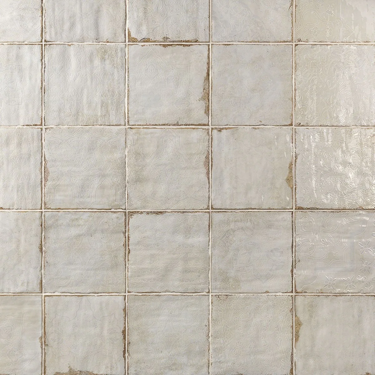 Angela Harris Dunmore Tirreno Decor 8x8 Polished Ceramic Wall Tile - White - Image 4