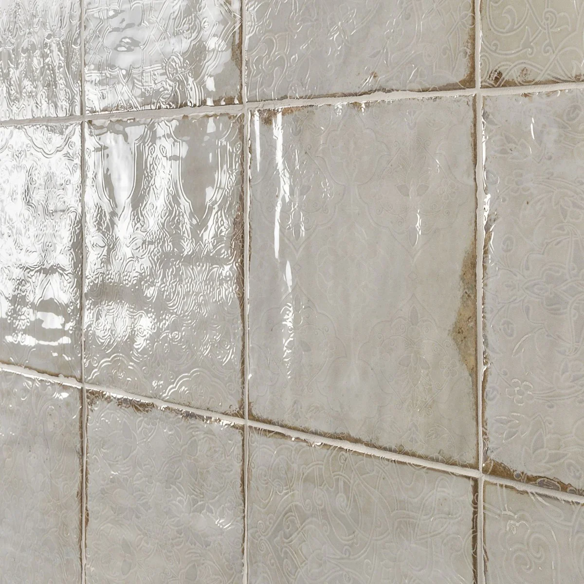 Angela Harris Dunmore Tirreno Decor 8x8 Polished Ceramic Wall Tile - White - Image 5
