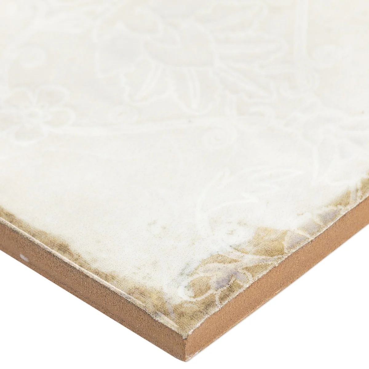 Angela Harris Dunmore Tirreno Decor 8x8 Polished Ceramic Wall Tile - White - Image 6