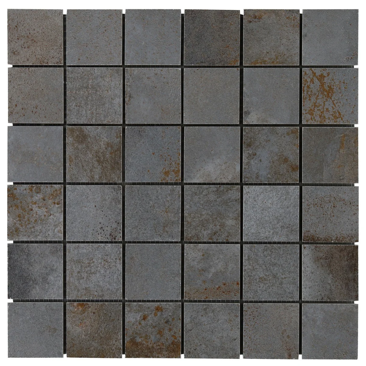 Angela Harris Flatiron Graphite Gray 2x2 Matte Porcelain Mosaic Tile - Image 4