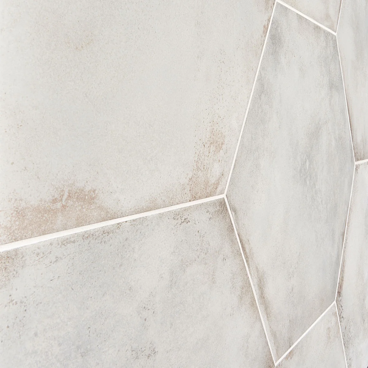 Angela Harris Flatiron White 20" Hexagon Matte Porcelain Tile - Image 5