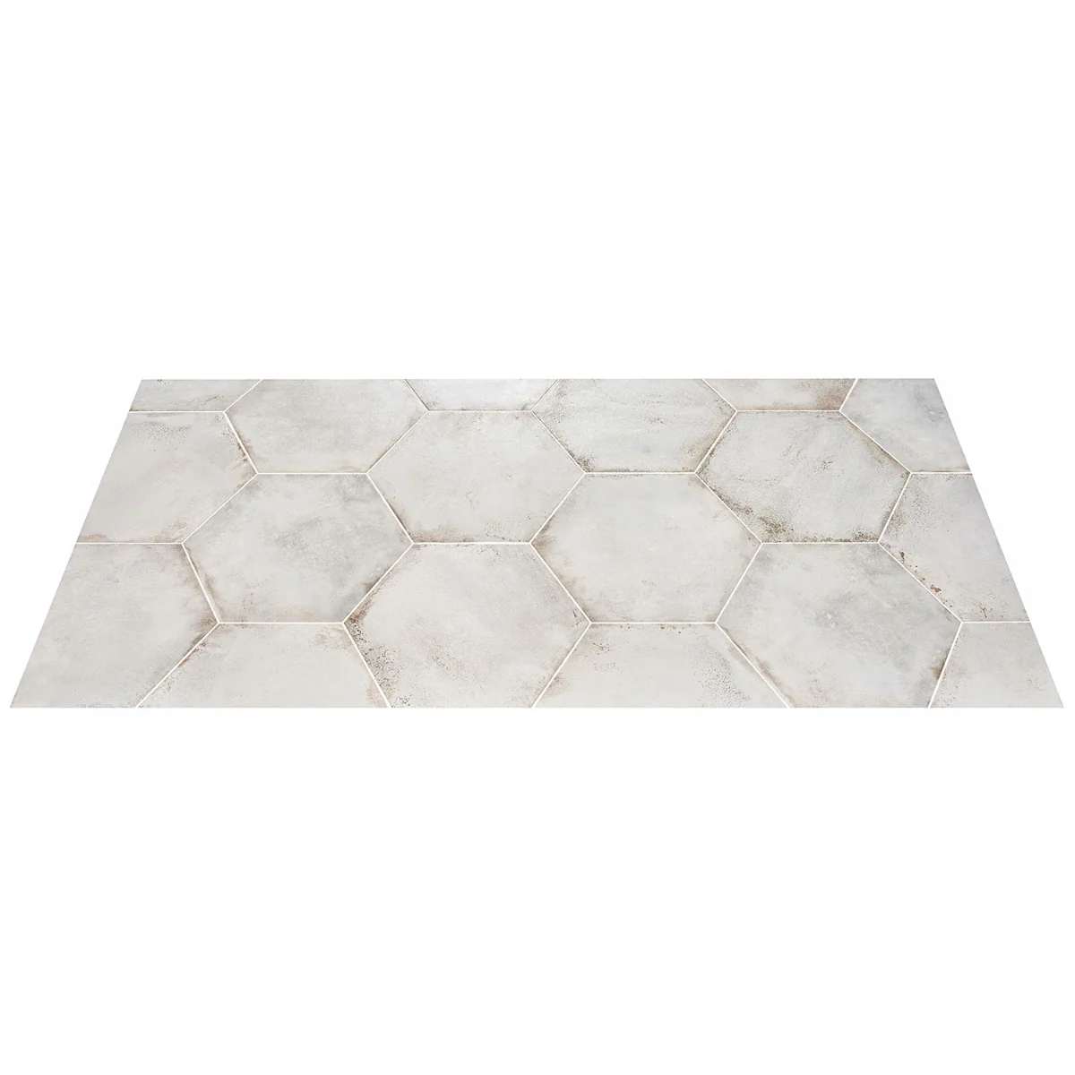 Angela Harris Flatiron White 20" Hexagon Matte Porcelain Tile - Image 8