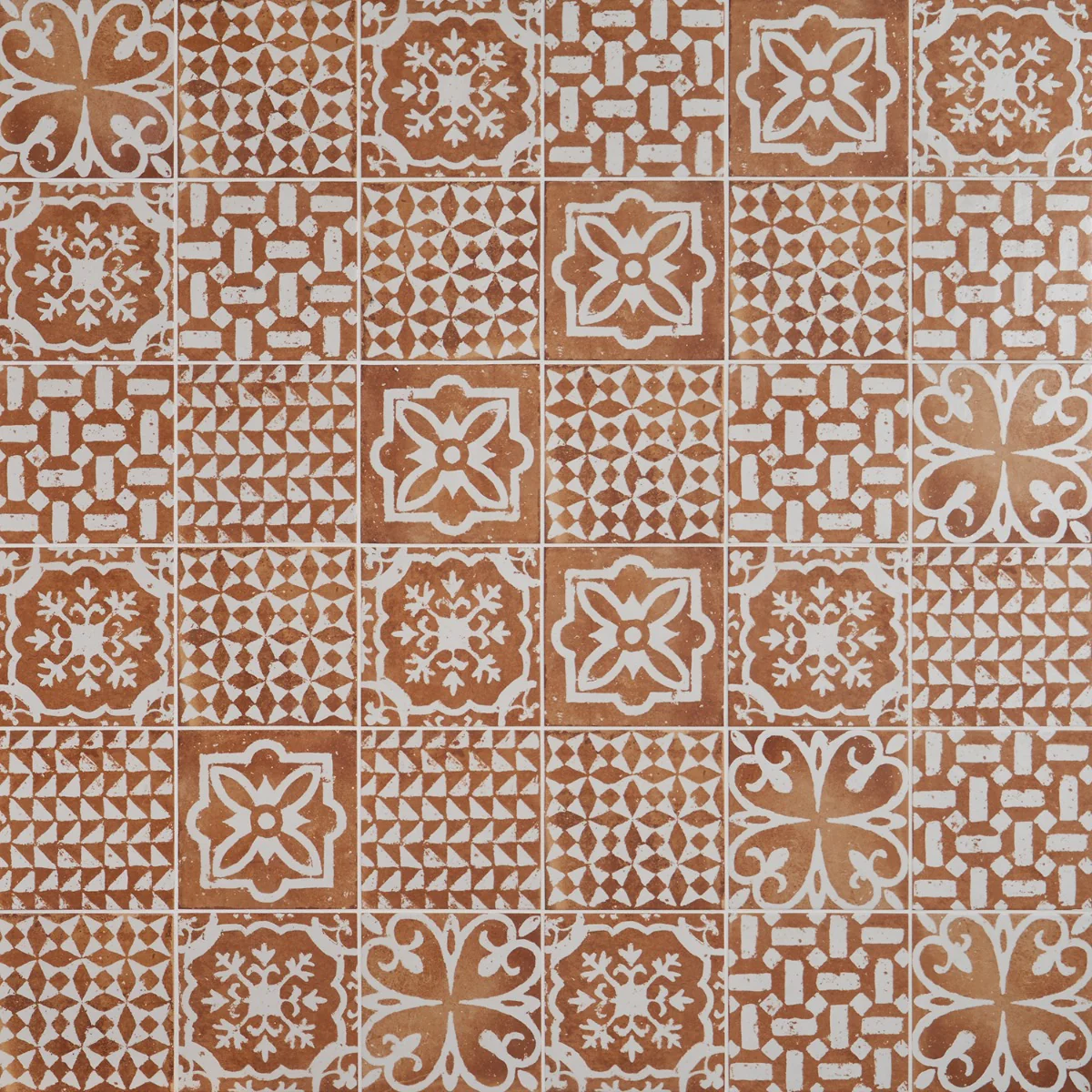 Angela Harris Mediterra Kasma Terracotta Décor 8x8 Matte Porcelain Tile - Image 7