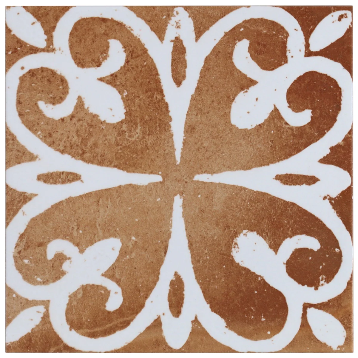 Angela Harris Mediterra Kasma Terracotta Décor 8x8 Matte Porcelain Tile - Image 8