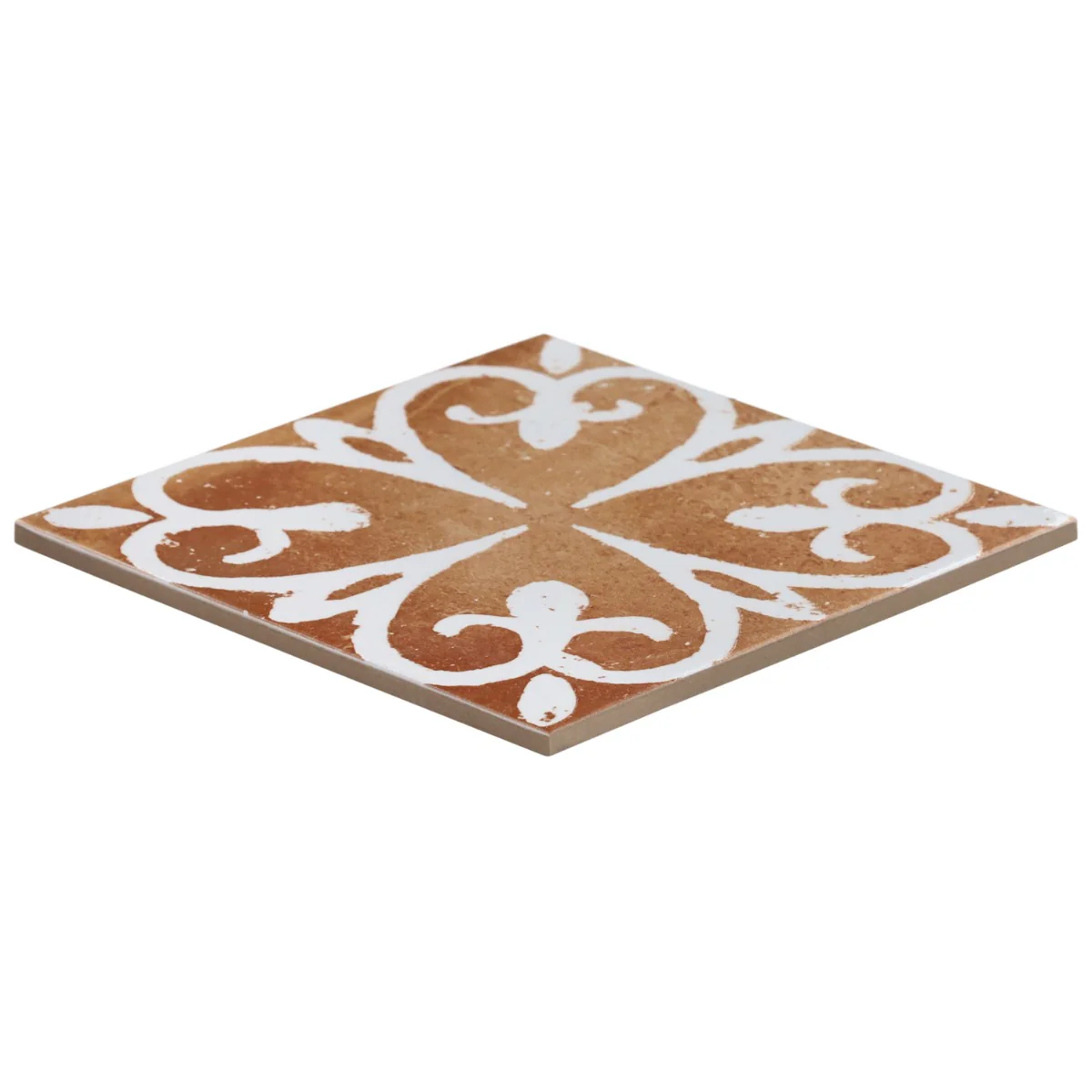 Angela Harris Mediterra Kasma Terracotta Décor 8x8 Matte Porcelain Tile - Image 9