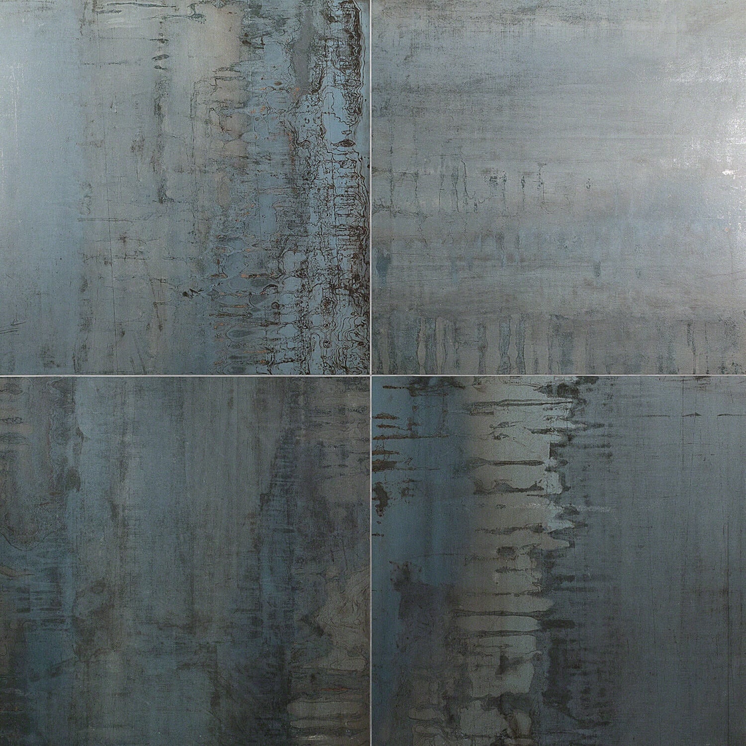Angela Harris Metallic Blue Matte Porcelain Tile 24x24 - Image 3
