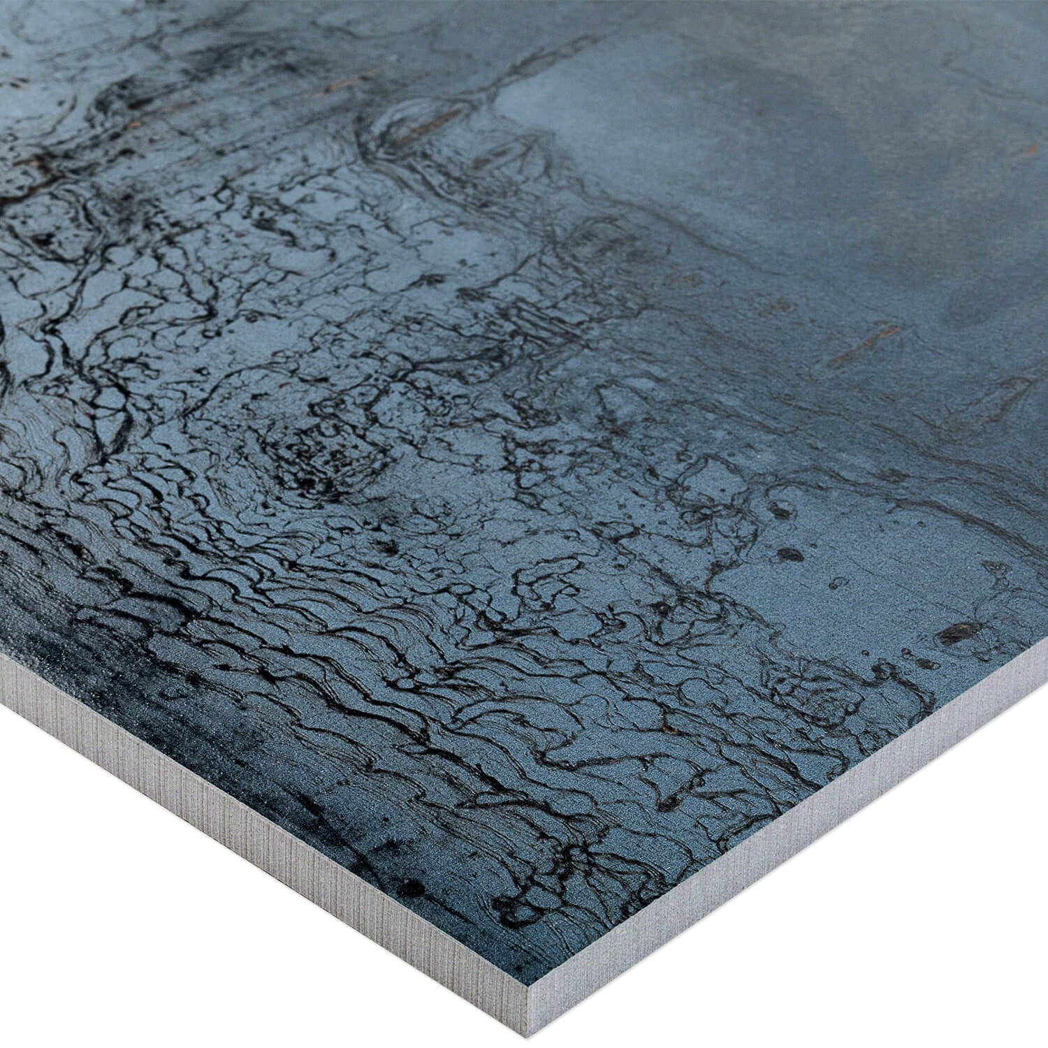 Angela Harris Metallic Blue Matte Porcelain Tile 24x24 - Image 5