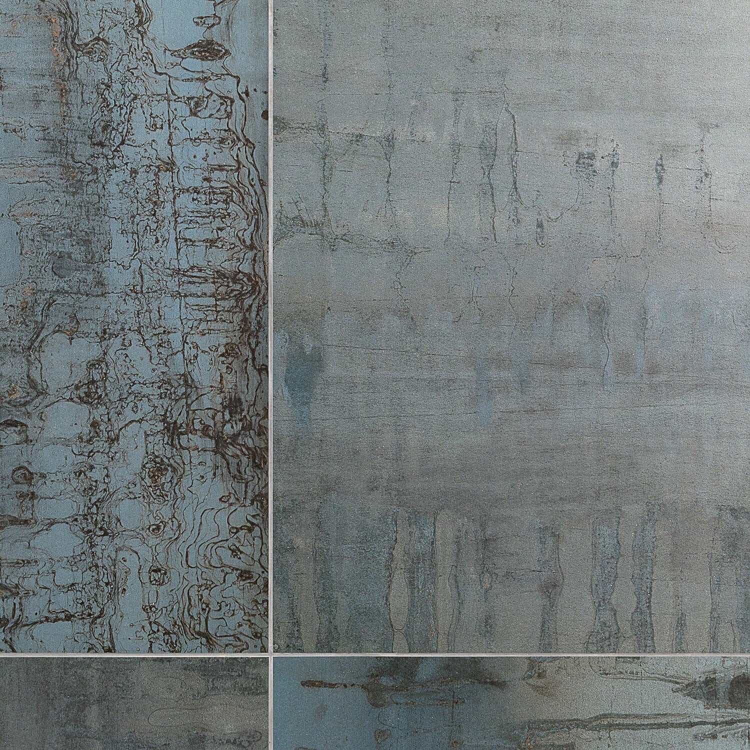 Angela Harris Metallic Blue Matte Porcelain Tile 24x24 - Image 9