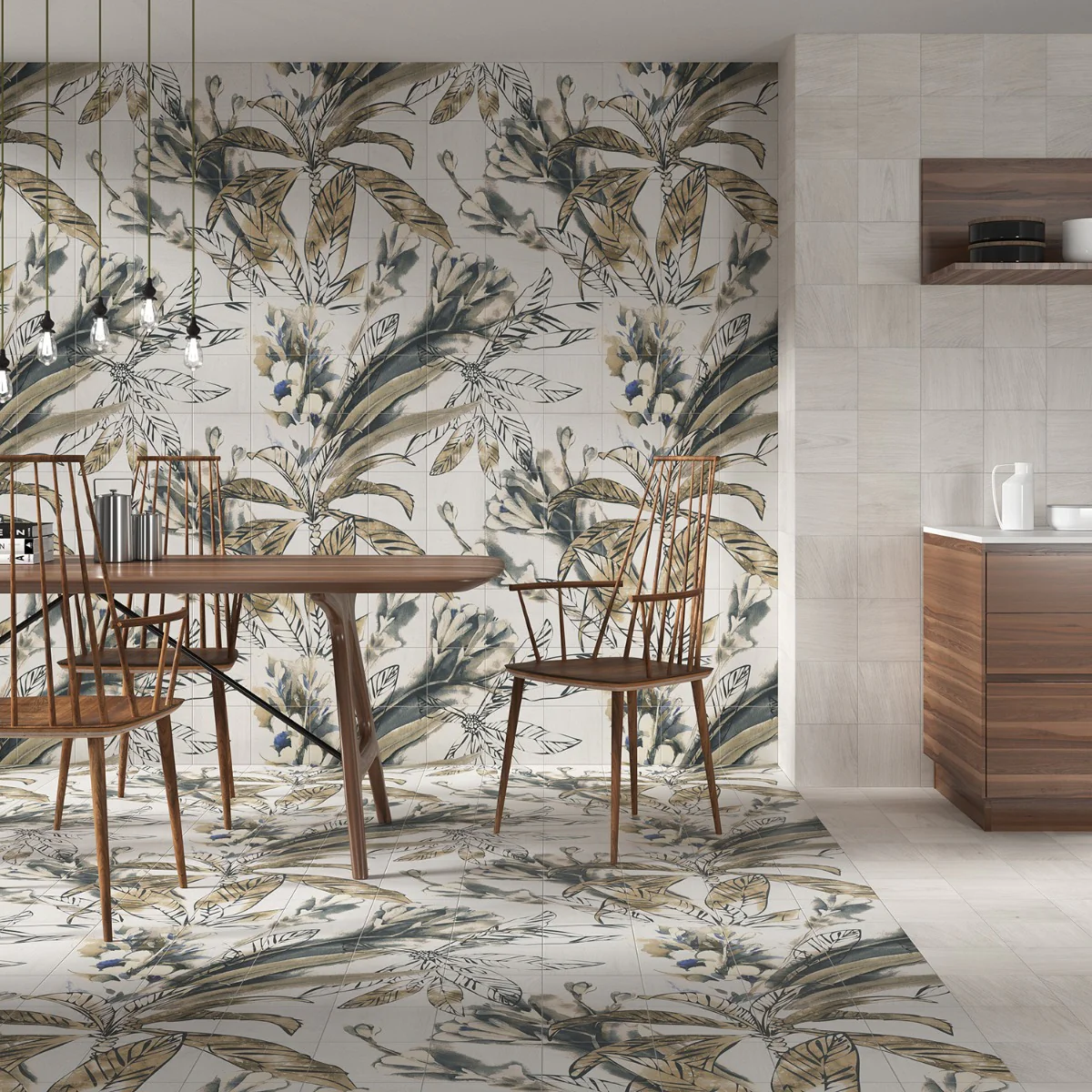 Angela Harris Wilder Autumn Mural 8x8 Matte Porcelain Tile - Image 3
