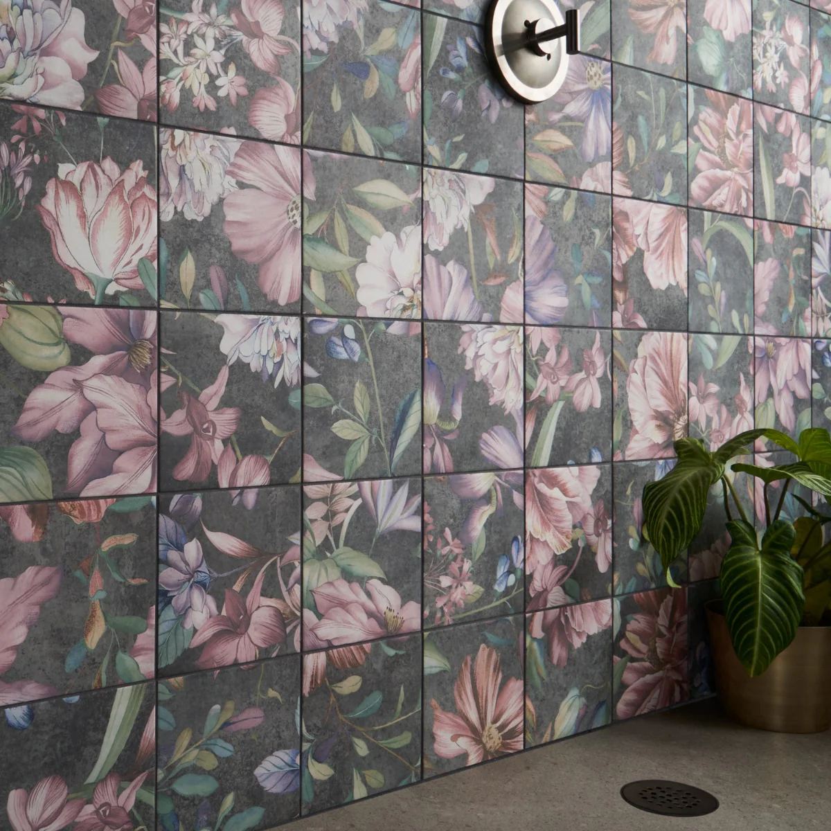 Angela Harris Wilder Garden Pink 8x8 Matte Porcelain Tile - Image 5