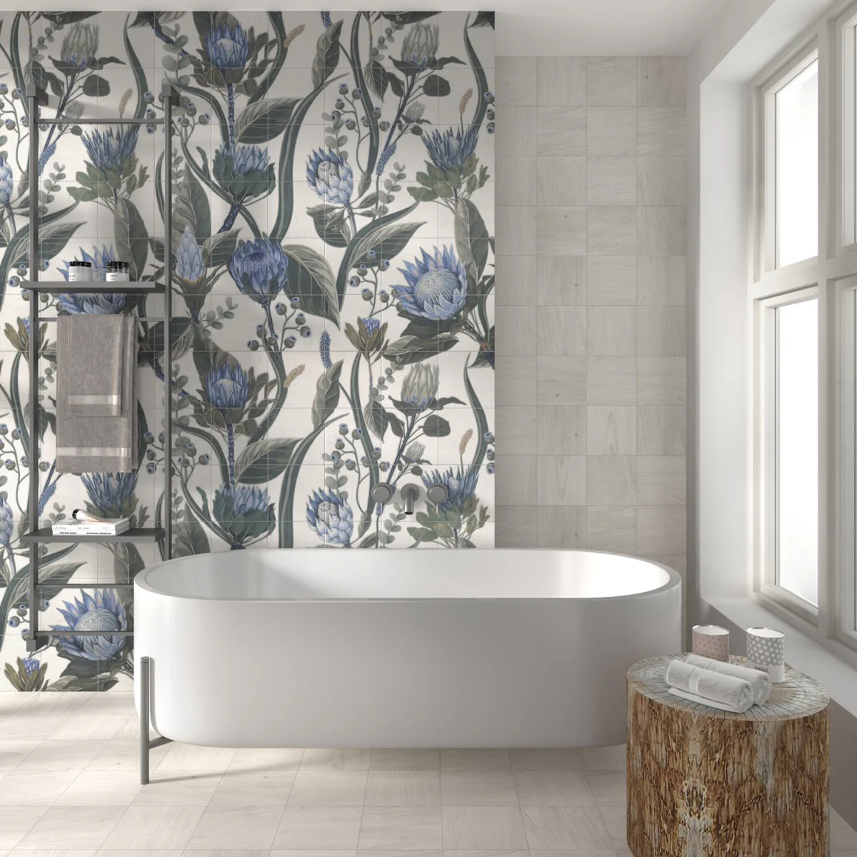 Angela Harris Wilder Protea Mural 8x8 Matte Porcelain Tile - Image 3