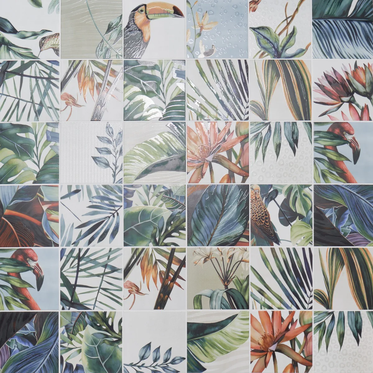 Angela Harris Wilder Tikida Decor 8x8 Matte Ceramic Tile - Botanical Design - Image 5