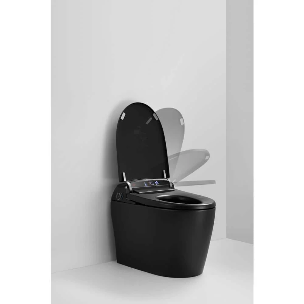 ANGELES HOME Black Smart Bidet Toilet with Heated Seat and Auto Flush - Image 4