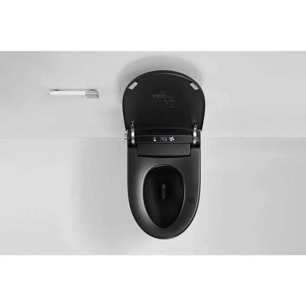 ANGELES HOME Black Smart Bidet Toilet with Heated Seat and Auto Flush - Image 8