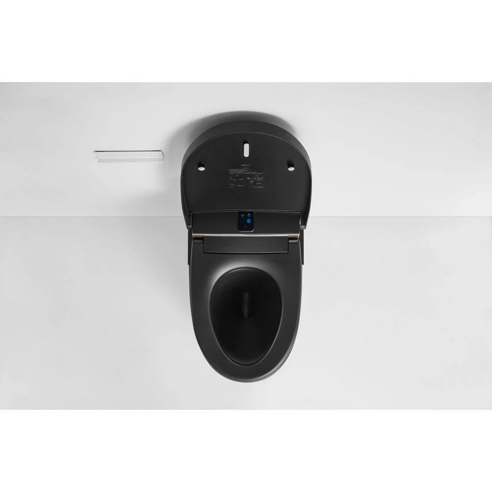 ANGELES HOME Black Smart Toilet Bidet with Auto Flush, Heated Seat & Warm Air Dryer - Image 5