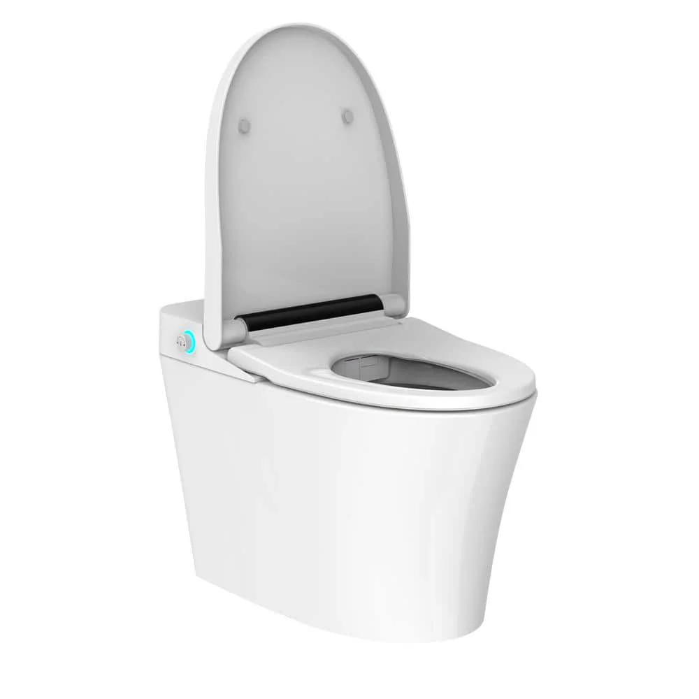 ANGELES HOME Elongated Bidet Toilet with Auto Flush, Soft Close, and Night Light - Image 4