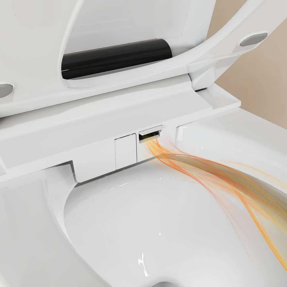 ANGELES HOME Elongated Bidet Toilet with Auto Flush, Soft Close, and Night Light - Image 8