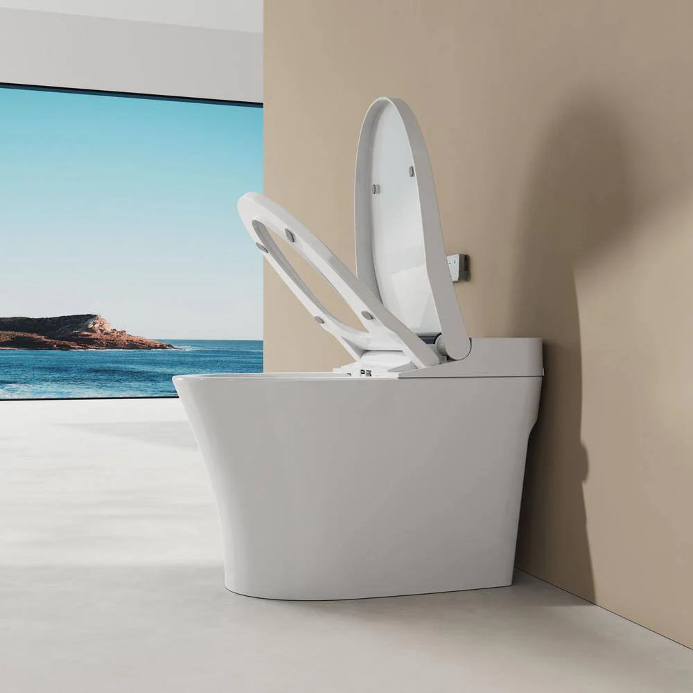 ANGELES HOME Elongated Bidet Toilet with Auto Flush, Soft Close, and Night Light - Image 9