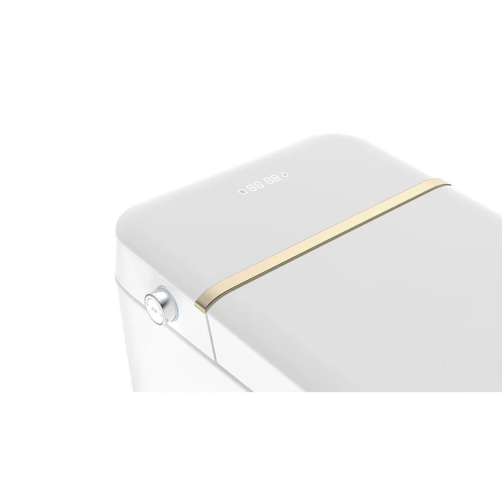 ANGELES HOME Elongated LED Smart Toilet with Automatic Flush and Heated Seat - Image 5