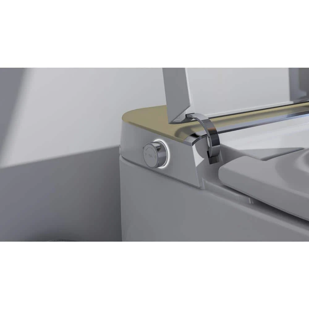 ANGELES HOME Elongated Smart Toilet with Auto Open/Close, Heated Seats, and Remote Control - Image 3