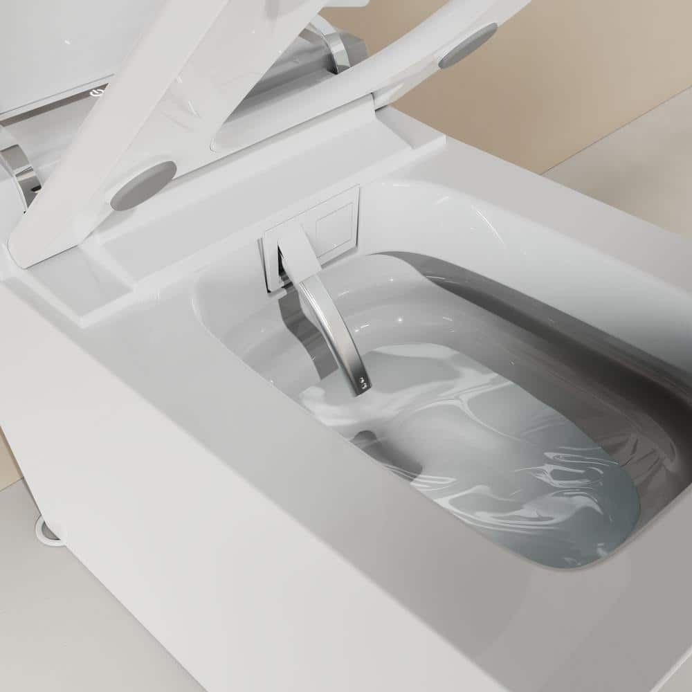 ANGELES HOME Rectangular Bidet Toilet with Auto Open/Close Lid & Night Light - Image 8
