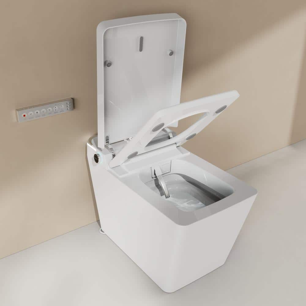 ANGELES HOME Rectangular Bidet Toilet with Auto Open/Close Lid & Night Light - Image 9