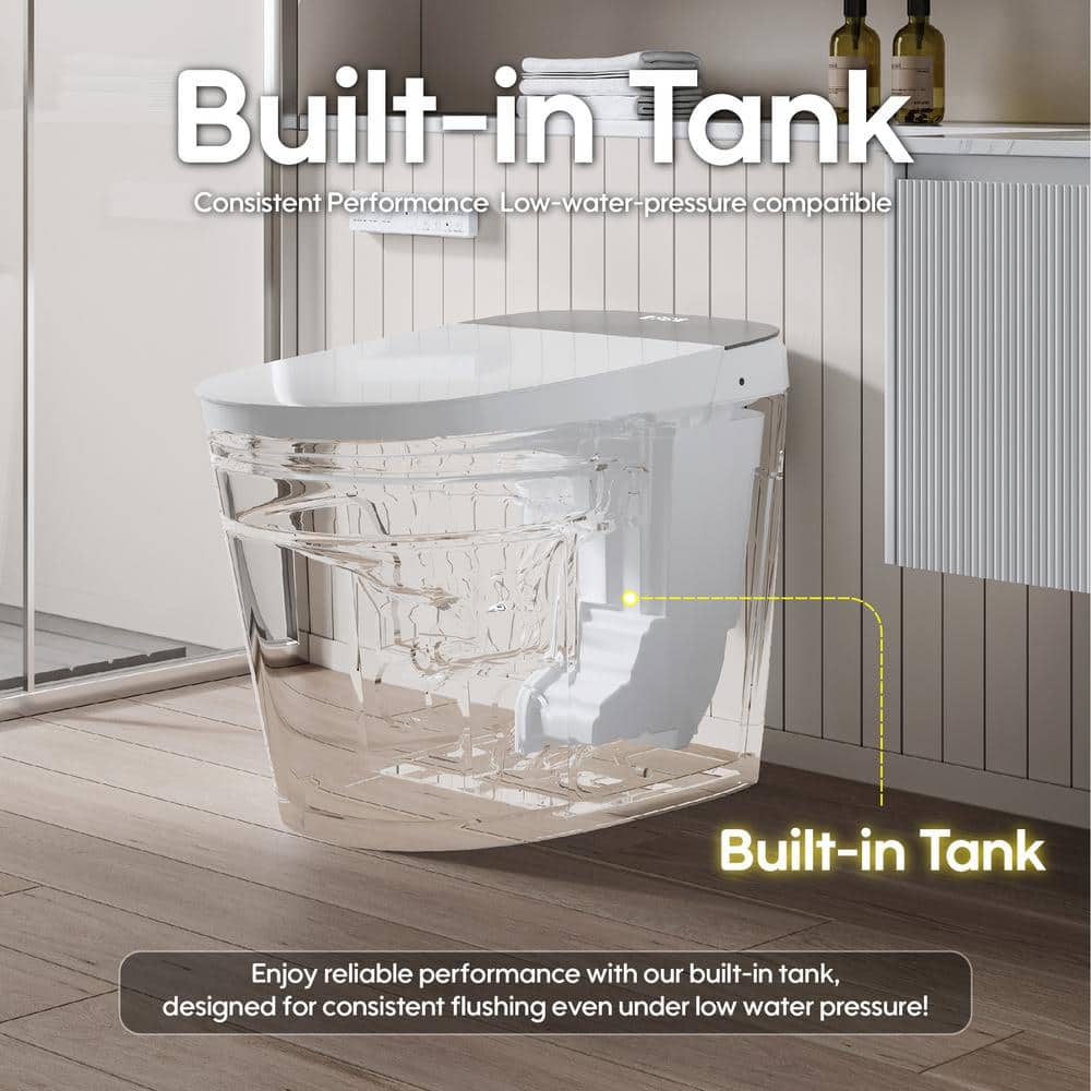 ANGELES HOME Smart Bidet Toilet with Built-in Tank, Auto Flush & UV Sterilization - Image 3