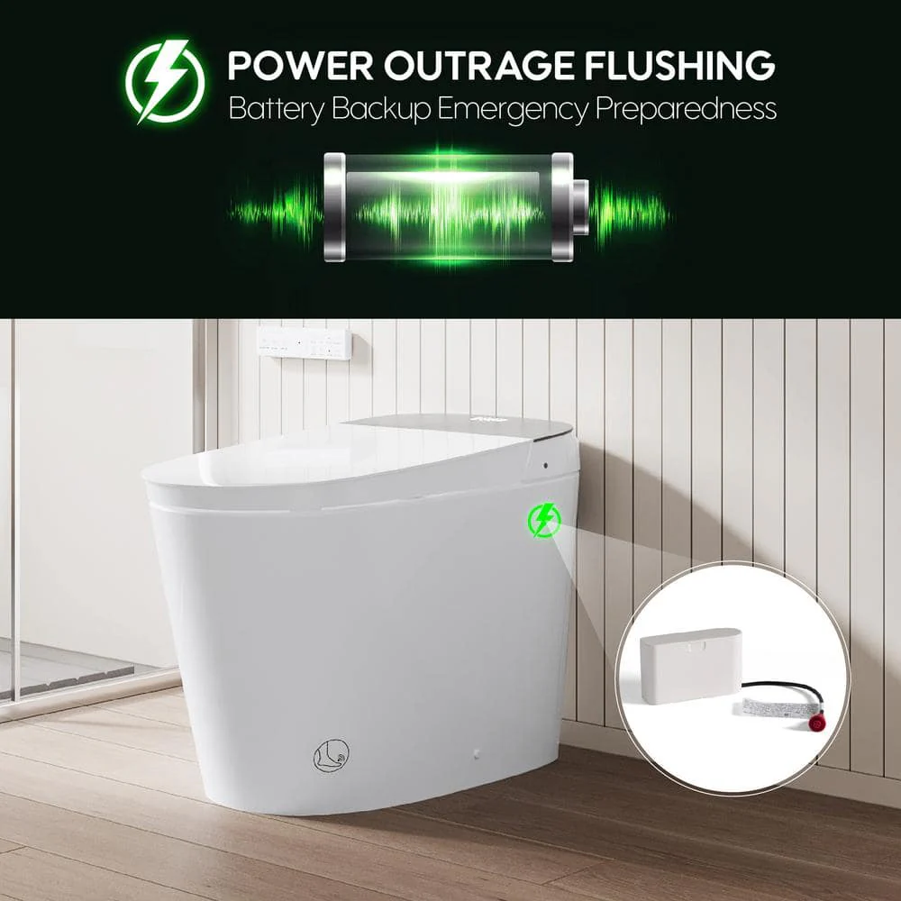 ANGELES HOME Smart Bidet Toilet with Built-in Tank, Auto Flush & UV Sterilization - Image 5