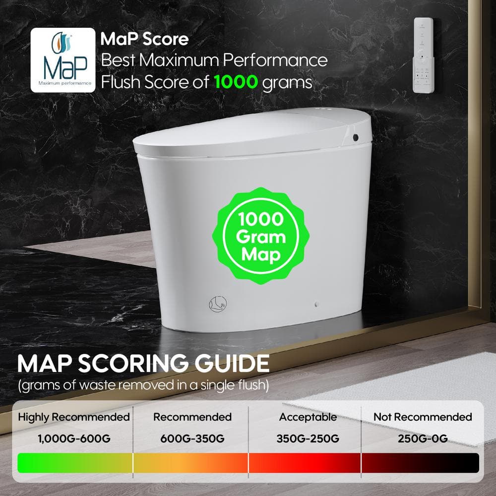 ANGELES HOME Smart Bidet Toilet with Heated Seat and Auto Features - Image 4