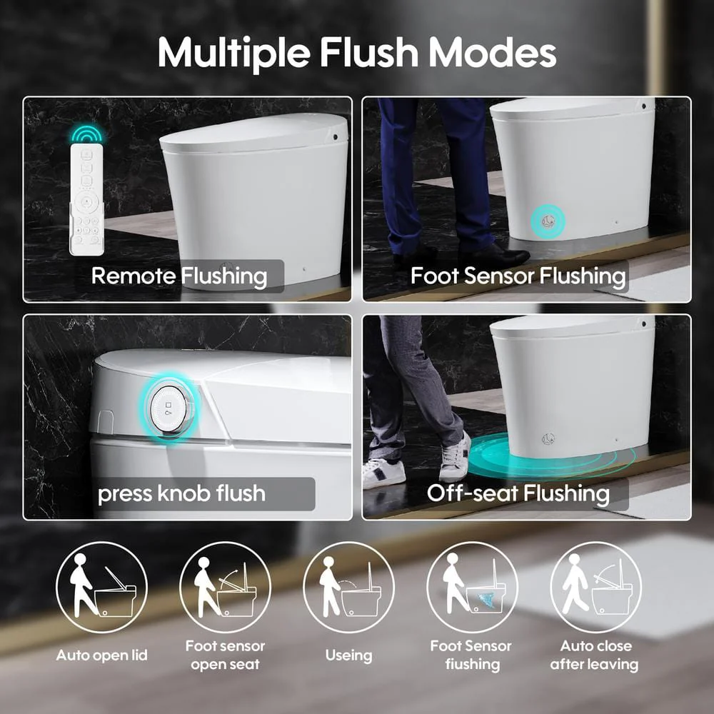 ANGELES HOME Smart Bidet Toilet with Heated Seat and Auto Features - Image 8