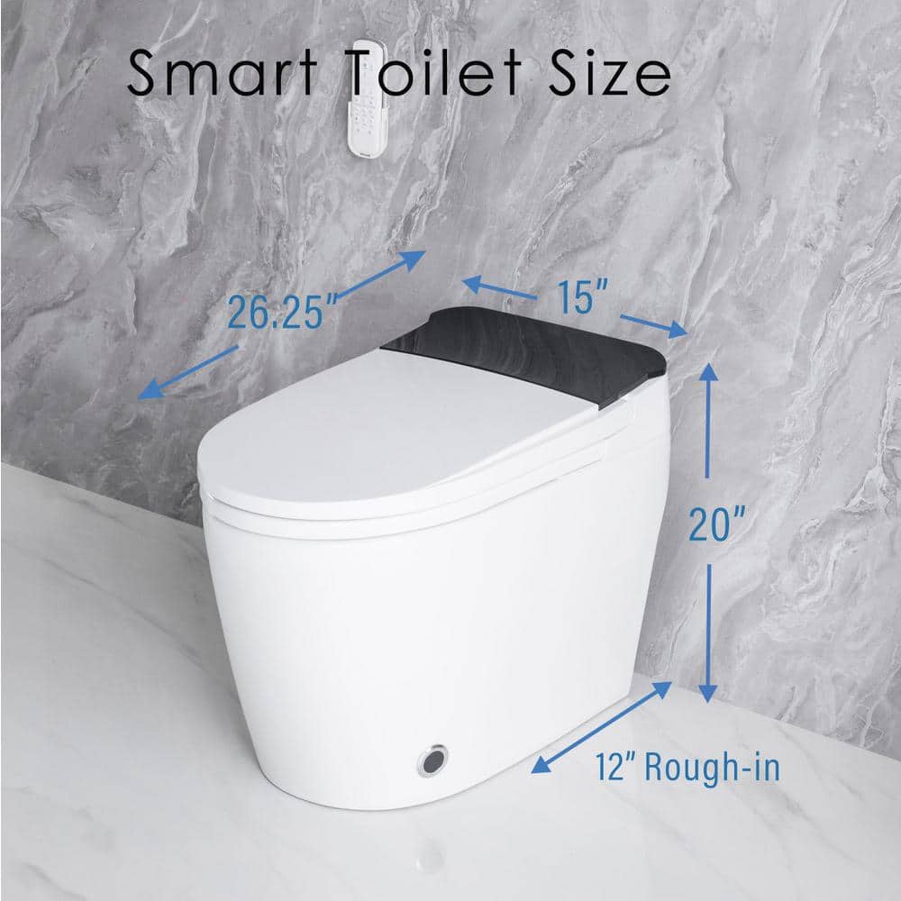 ANGELES HOME Smart Bidet Toilet with Heated Seat and LED Display - Image 8