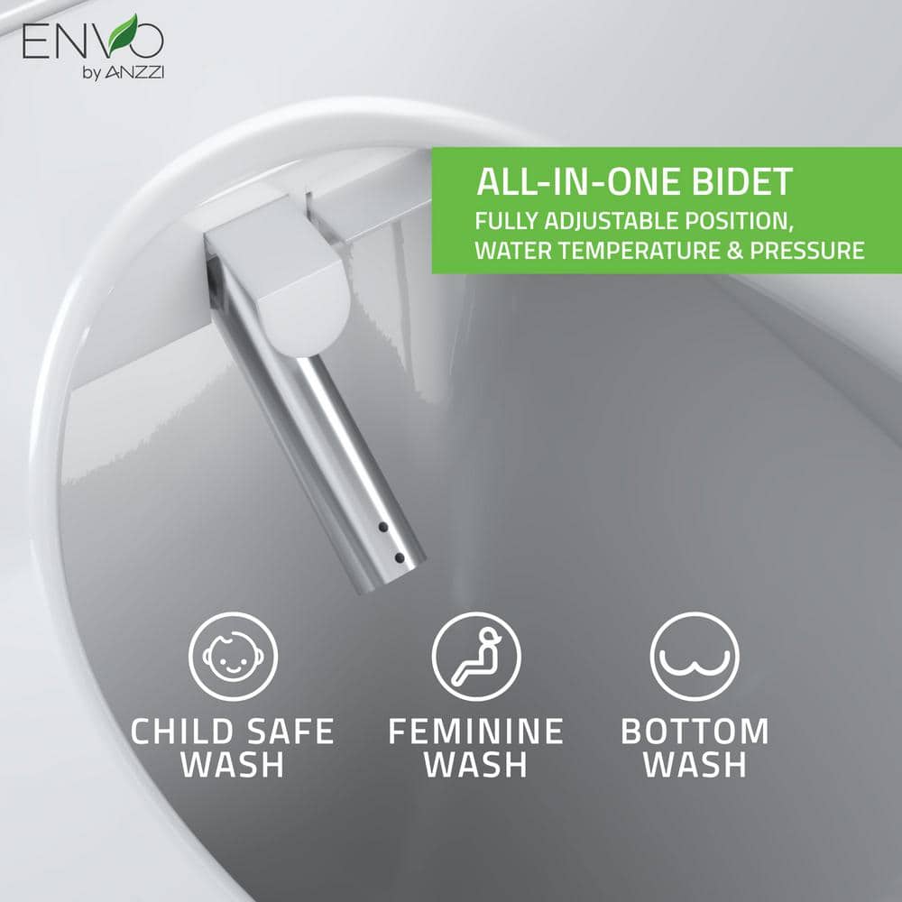 ANZZI Dive Smart Electric Bidet Toilet Seat with Remote Control and Heated Seat - Image 3