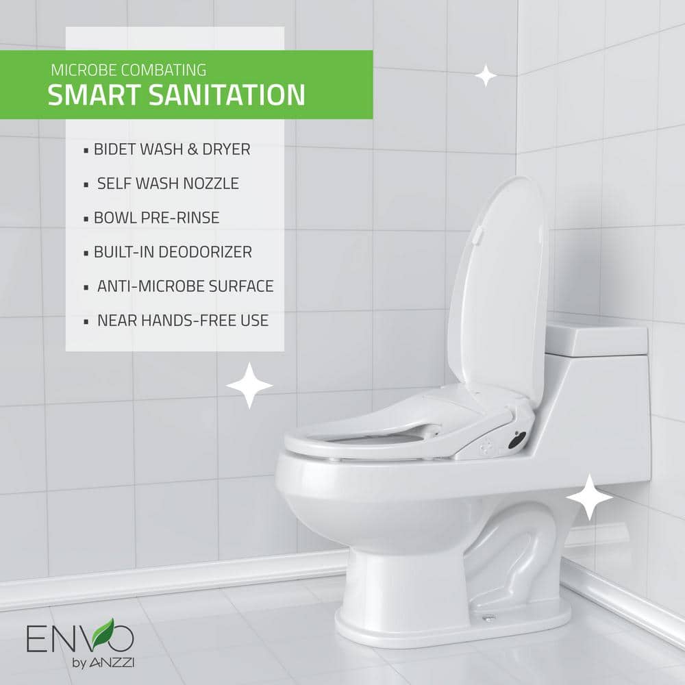 ANZZI Dive Smart Electric Bidet Toilet Seat with Remote Control and Heated Seat - Image 4