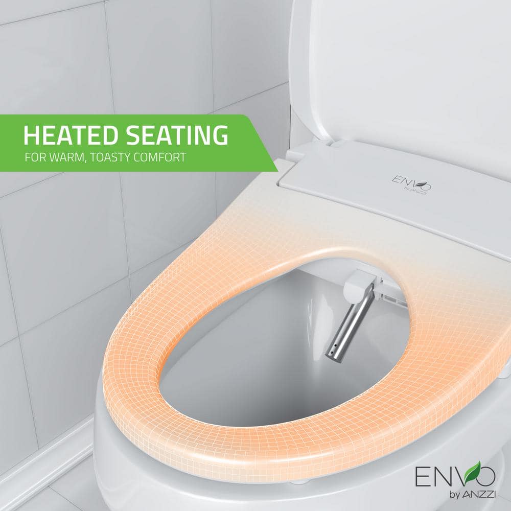 ANZZI Dive Smart Electric Bidet Toilet Seat with Remote Control and Heated Seat - Image 5