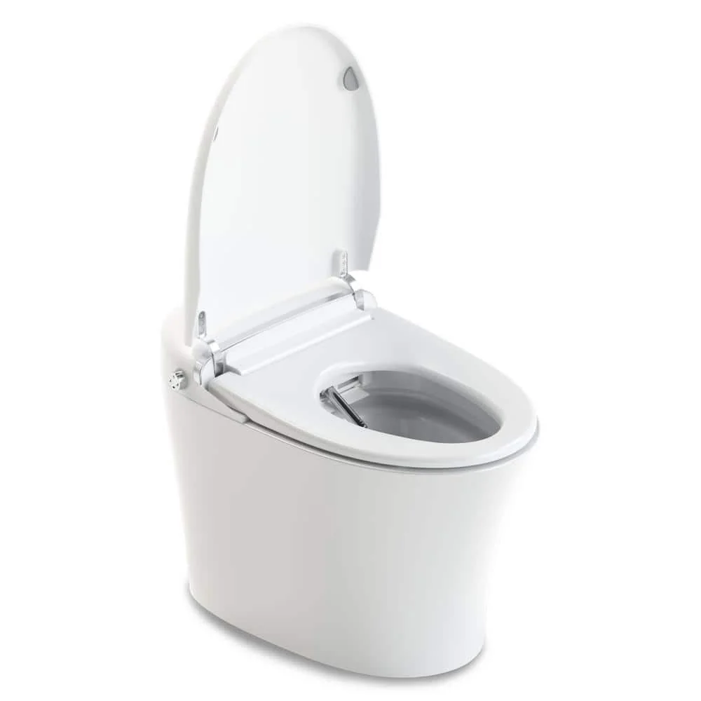 ANZZI ENVO Aura Smart Bidet Toilet with Remote Control, Auto Flush, Heated Seat, and Deodorizer in White - Image 6