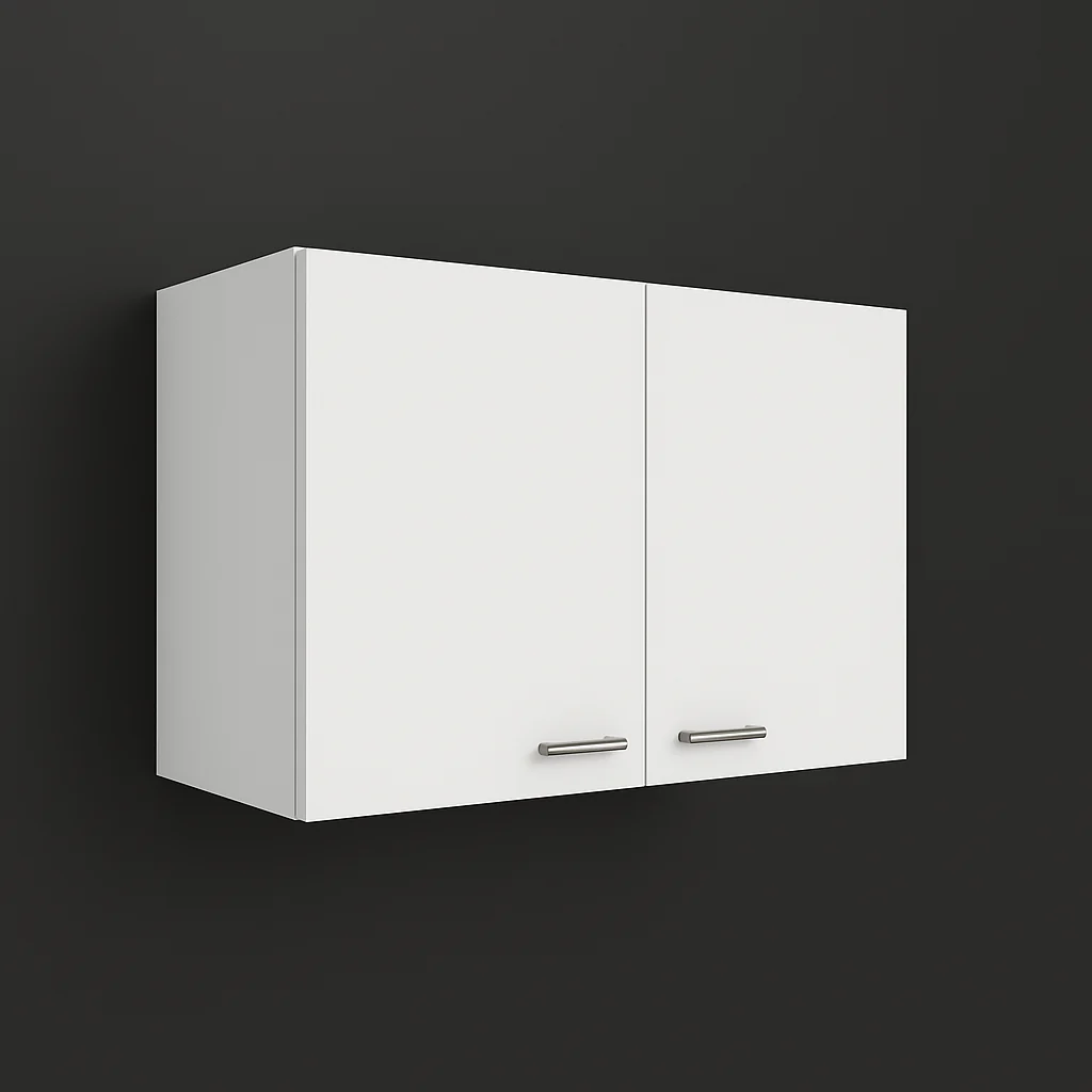 Aoibox Ready to Assemble Wall Cabinet in White with Double Door