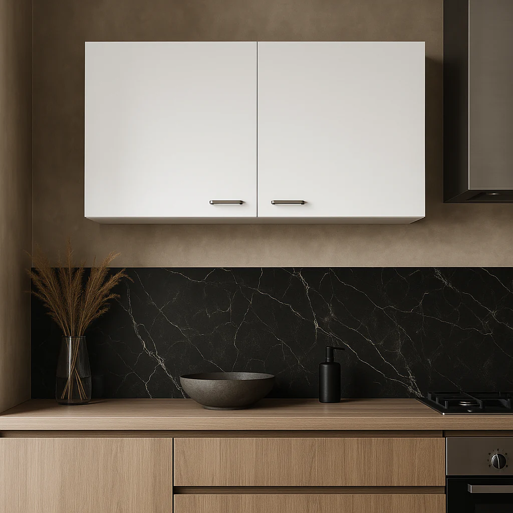 Aoibox Ready to Assemble Wall Cabinet in White with Double Door - Image 3