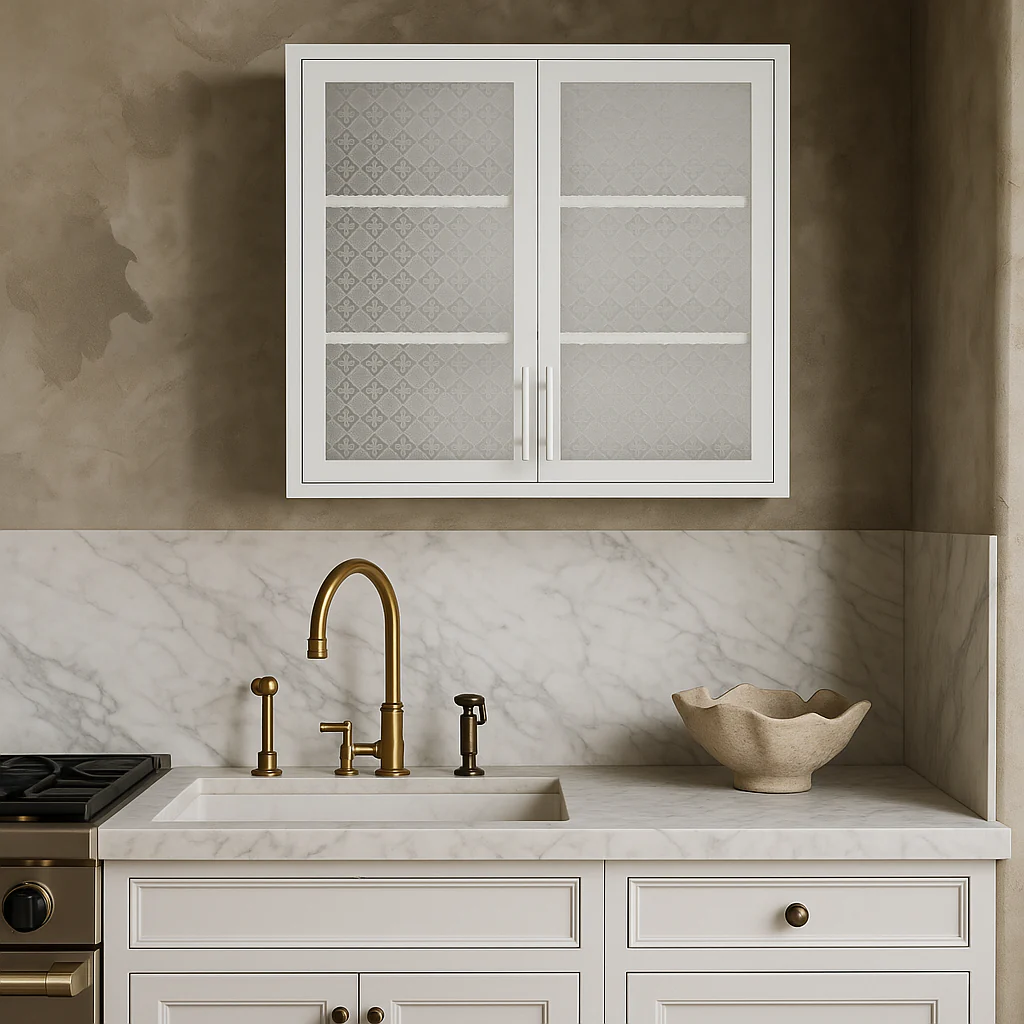 Aoibox Steel Wall Mounted Cabinet with Glass Door, 31.50 in. W x 11.80 in. D x 30 in. H - Image 4