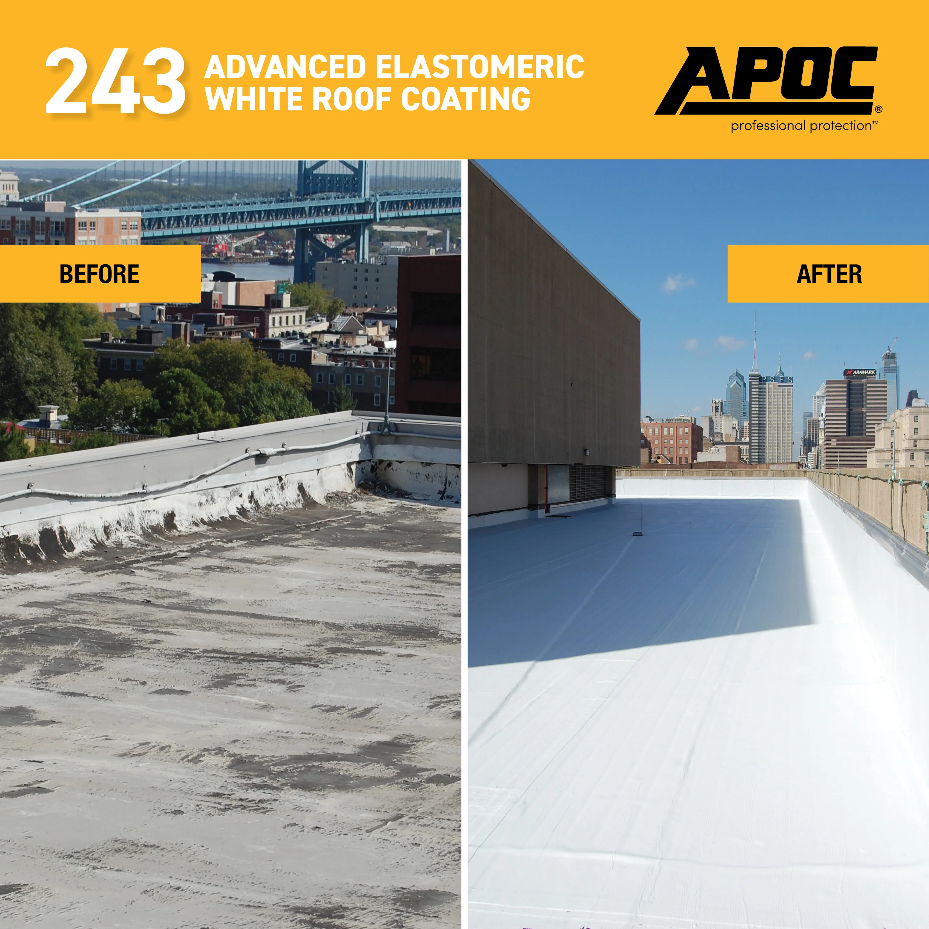 APOC 243 Advanced Elastomeric White Roof Coating, 0.9-Gallon – 10-Year Limited Warranty - Image 6