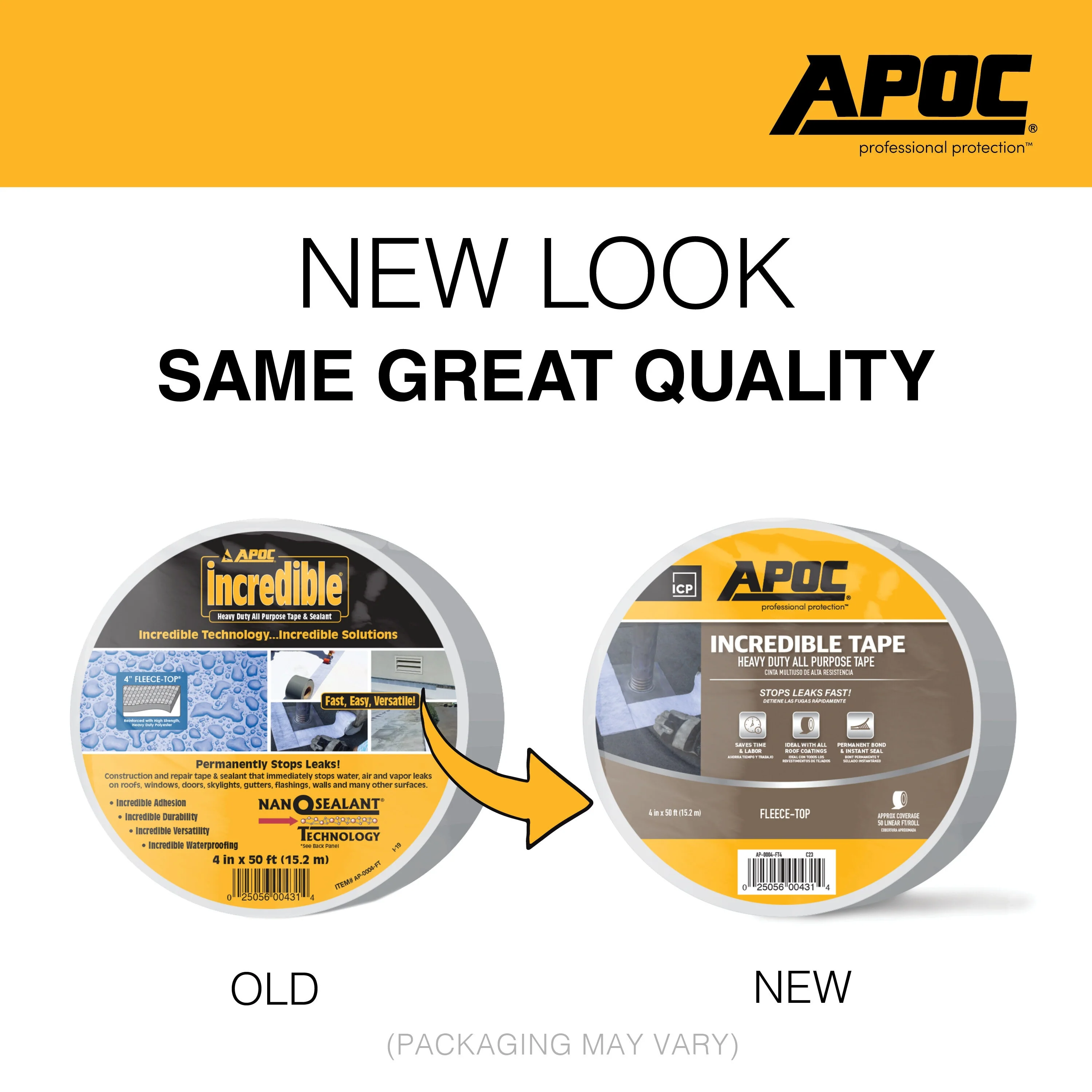 APOC Incredible Tape Fleece-Top Roof Seam Tape, 4 in x 50 ft - Image 8