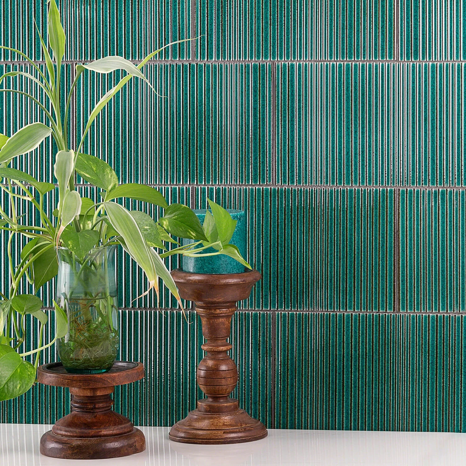 Arden Cozumel Teal Green 6x10 Glossy Porcelain Tile