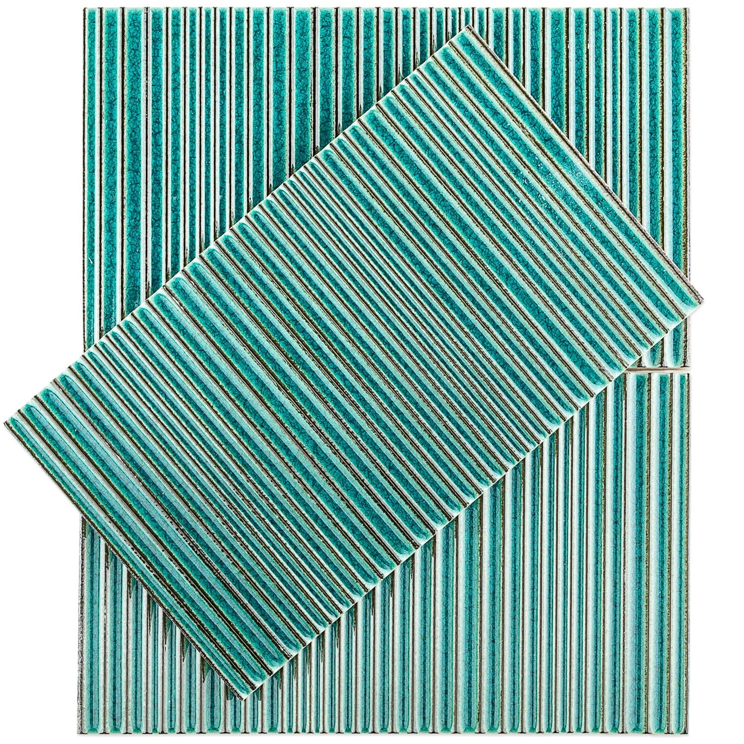 Arden Cozumel Teal Green 6x10 Glossy Porcelain Tile - Image 4