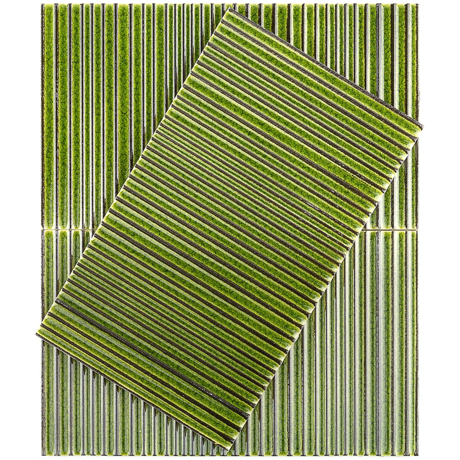Arden Forest Ridge Lime Green 6x10 Glossy Porcelain Tile - Image 4